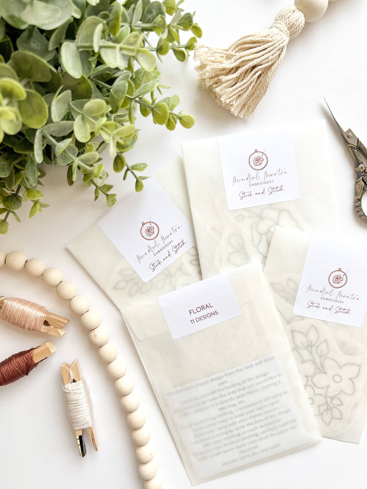 Stick and Stitch Embroidery Patterns - Dainty Florals
