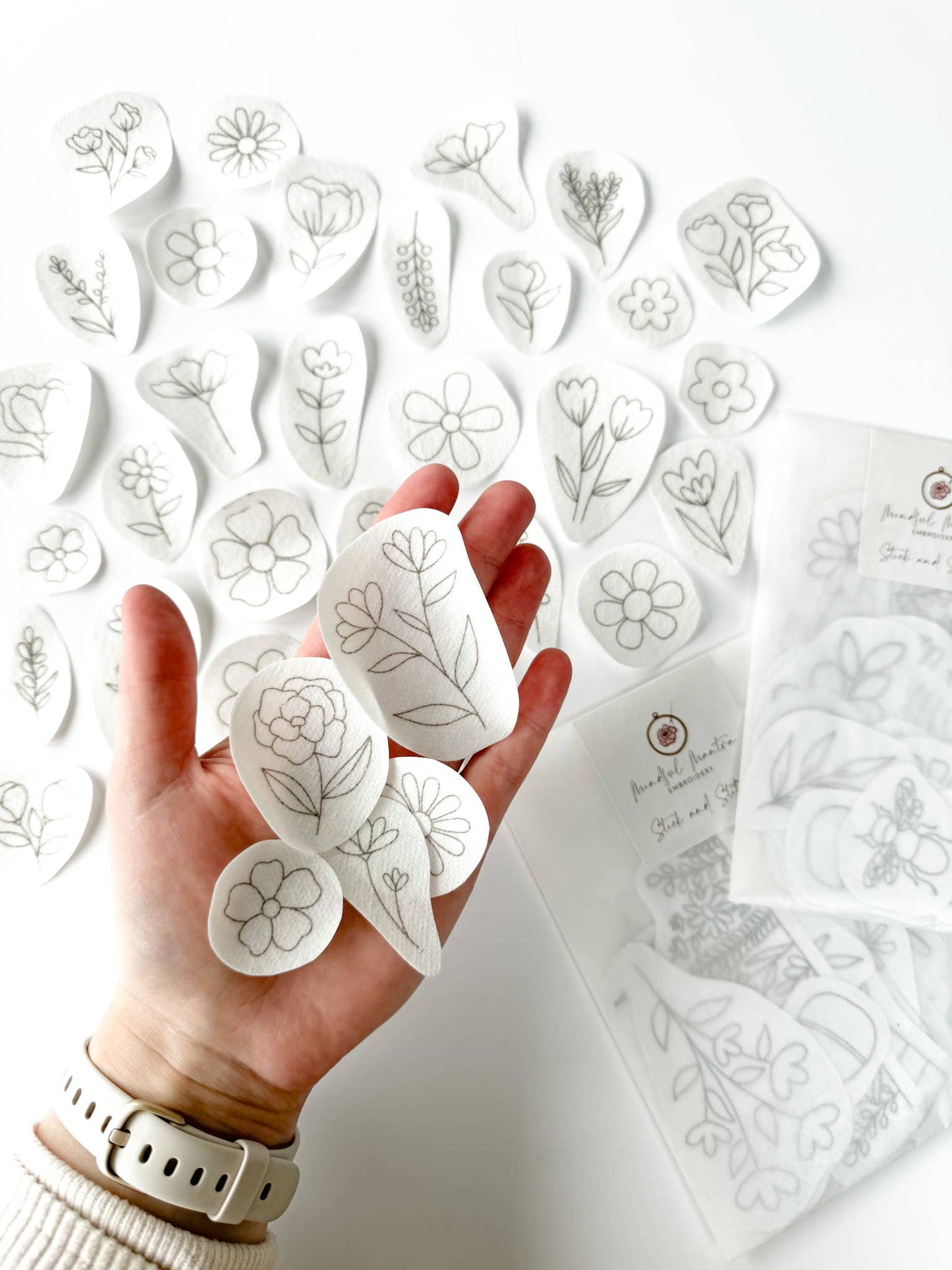 Stick and Stitch Embroidery Patterns - Dainty Florals
