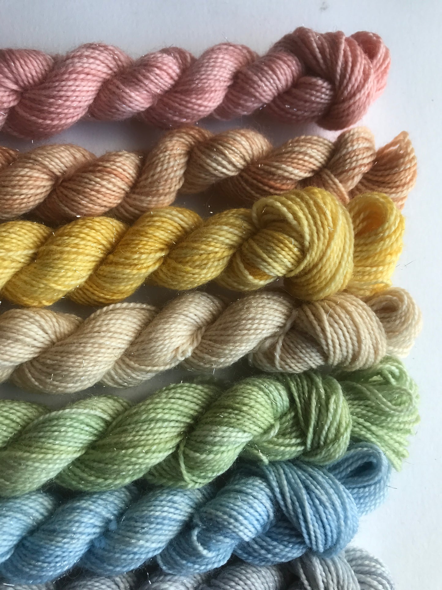 Winter frost rainbow bundle - dyed to order