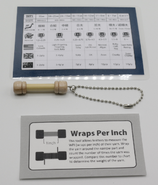 Seeknit - Wraps per inch tool