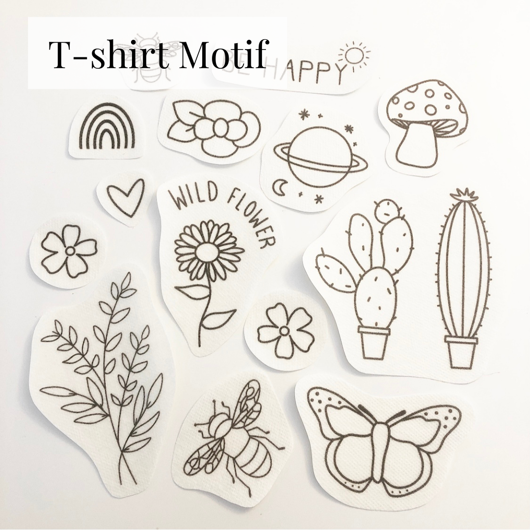 Stick and Stitch Embroidery Patterns - T-Shirt Motif