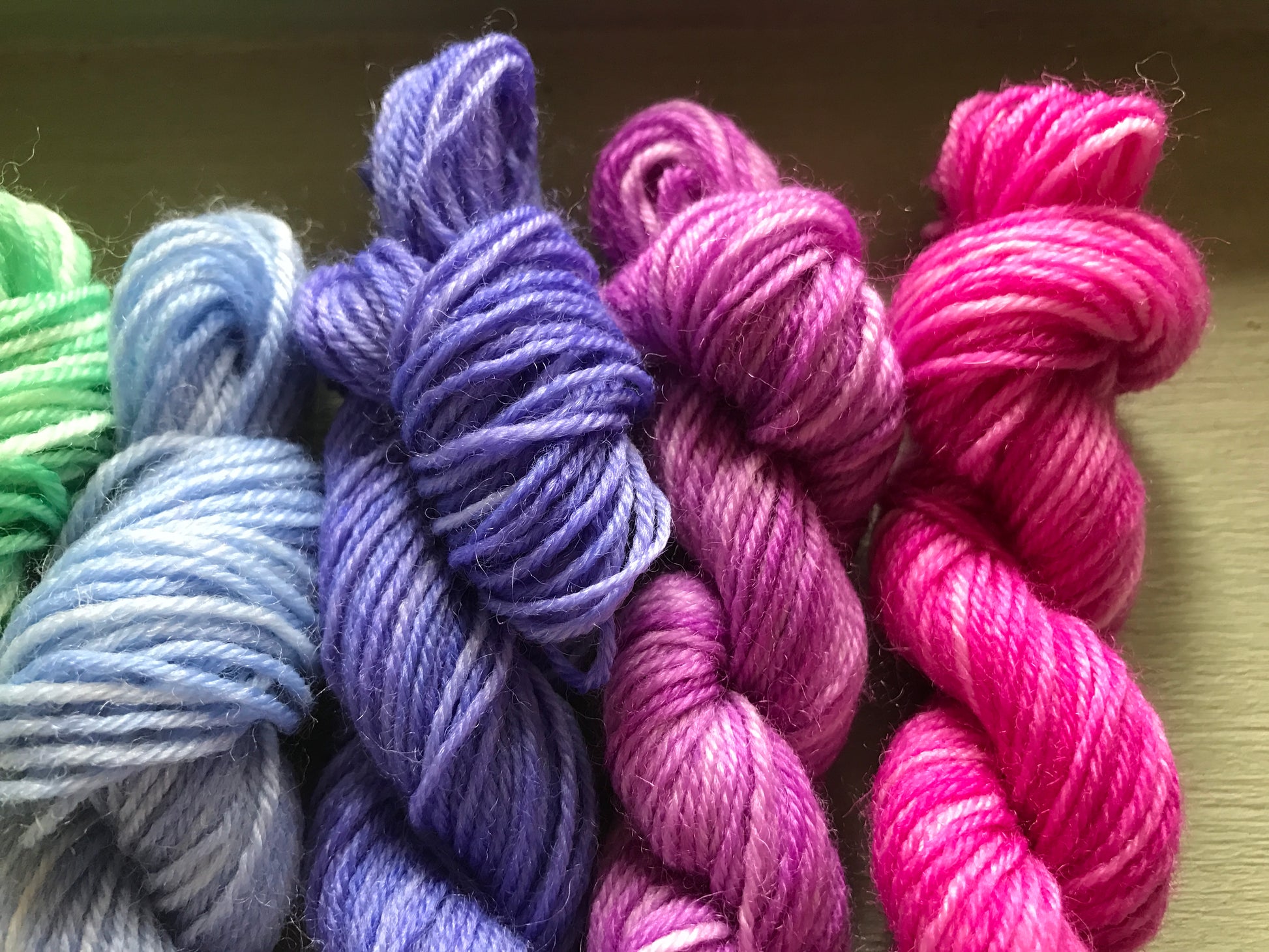 Garden flowers rainbow mini set - dyed to order image 4