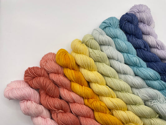 Laid back summer sun mini skein bundle - ready to ship