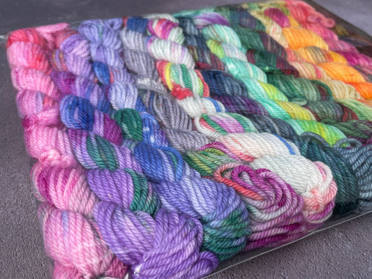 Ready to ship - DK mini skein packs - Pack J