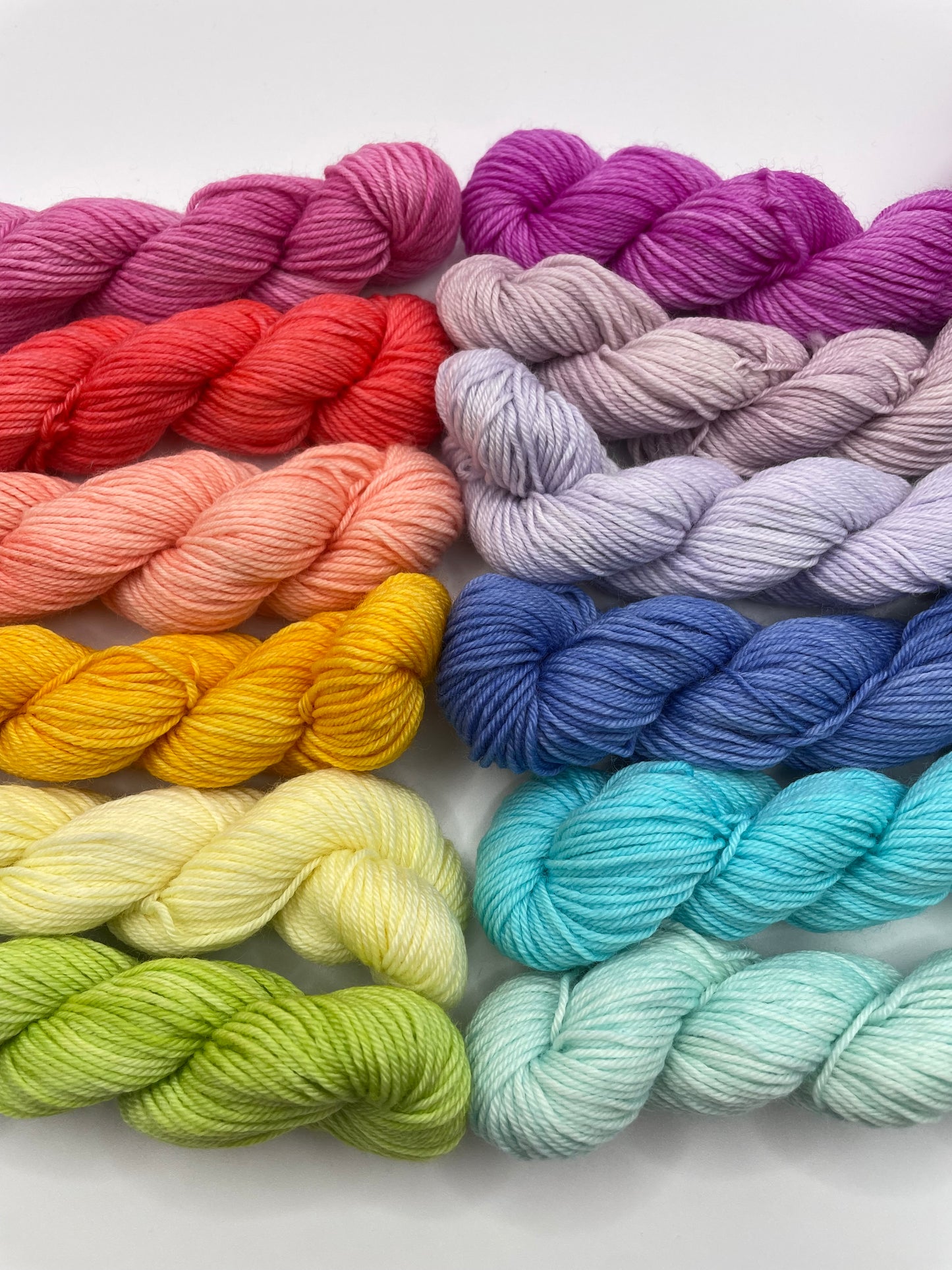 Large rainbow mini skein bundle - ready to ship