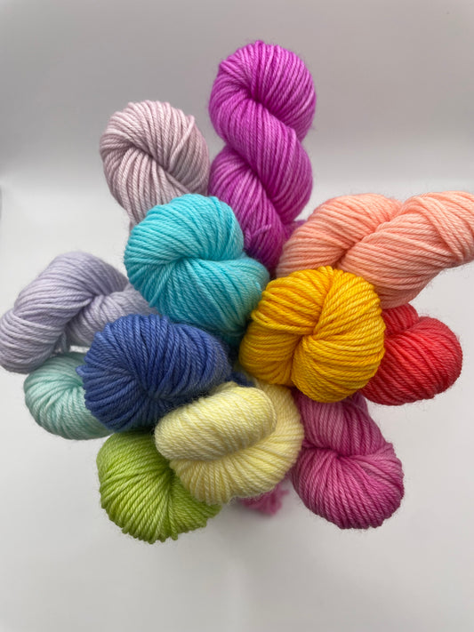 Large rainbow mini skein bundle - ready to ship