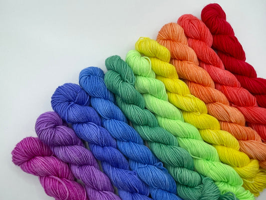 Garden flowers mini skein bundle - ready to ship