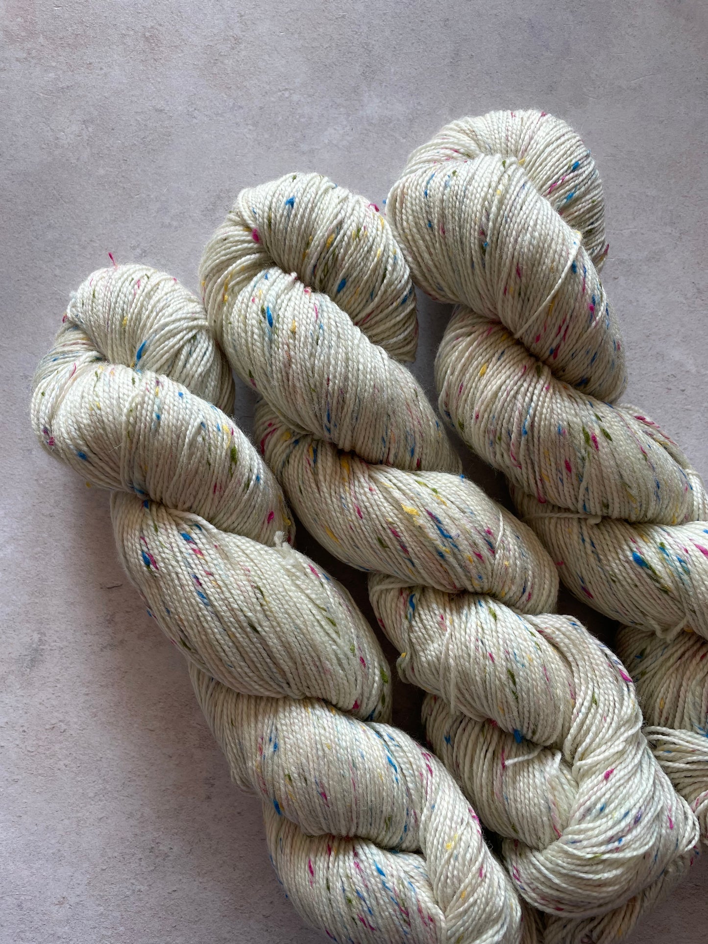 Multi-coloured Donegal 4ply