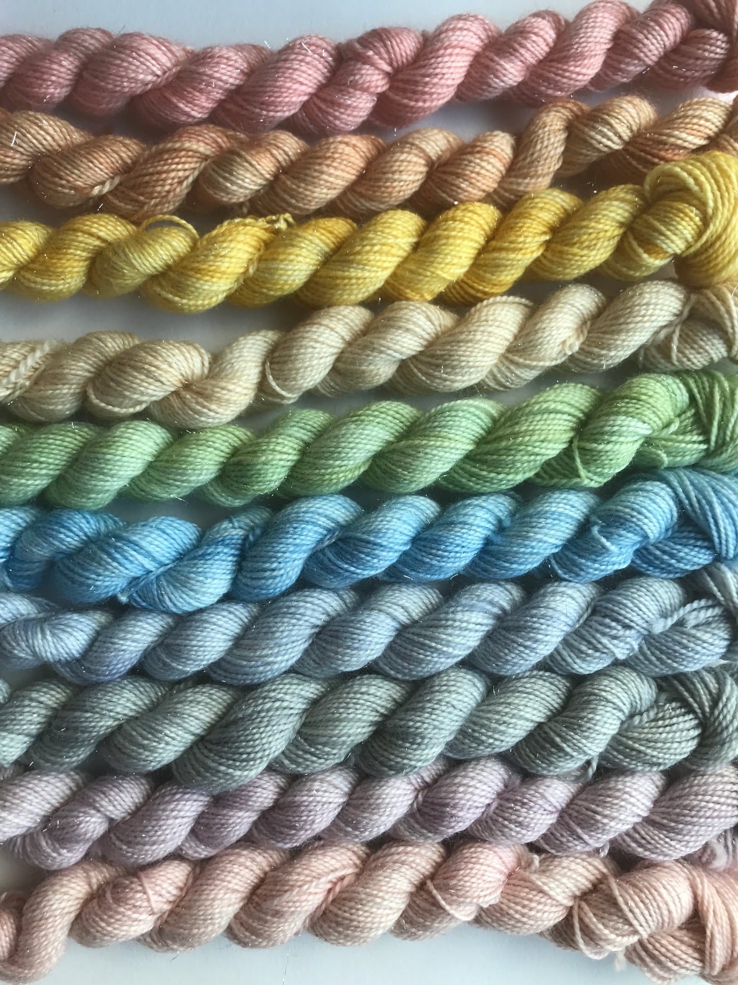 Winter frost rainbow bundle - dyed to order