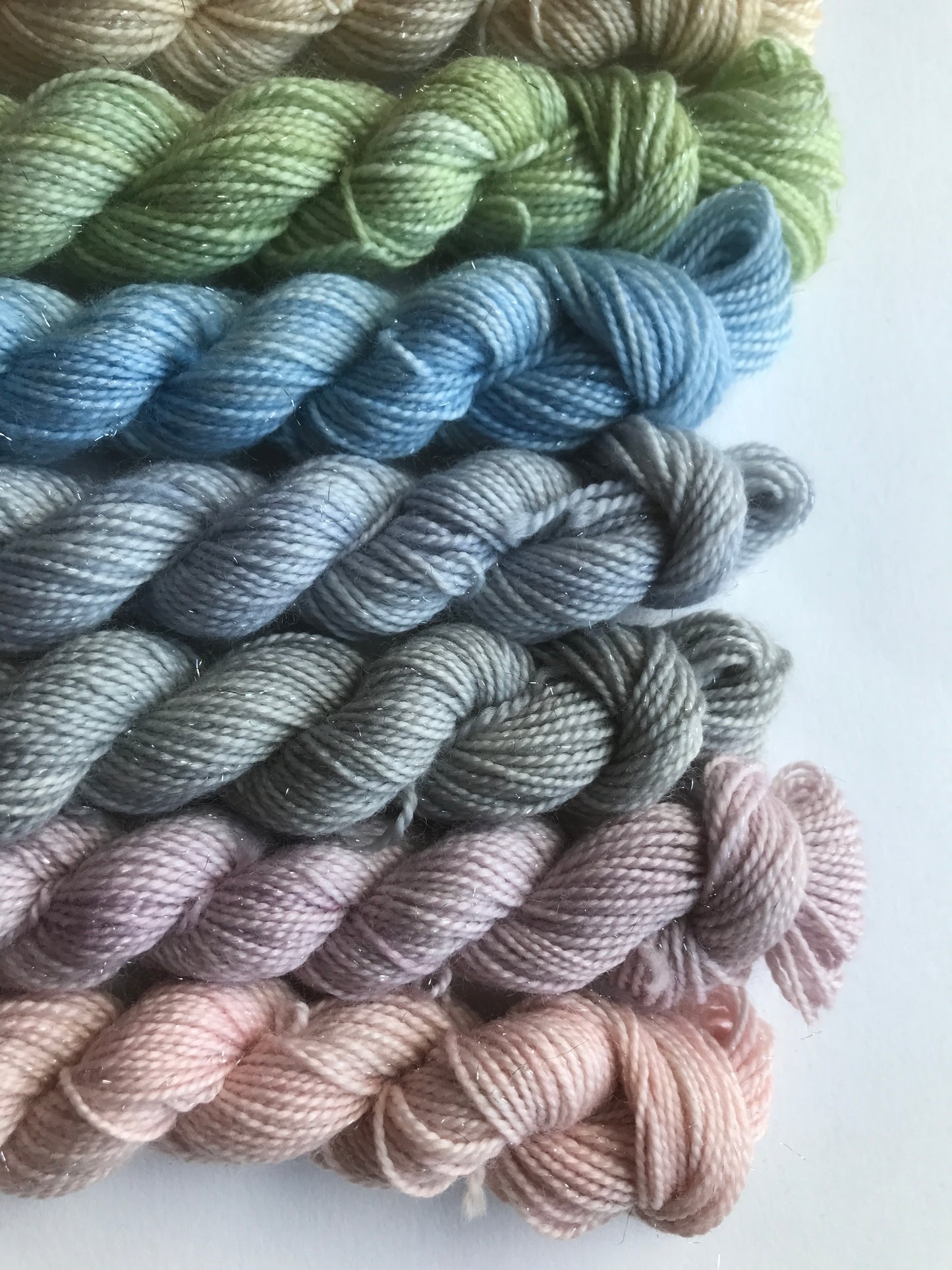 Winter frost rainbow bundle - dyed to order