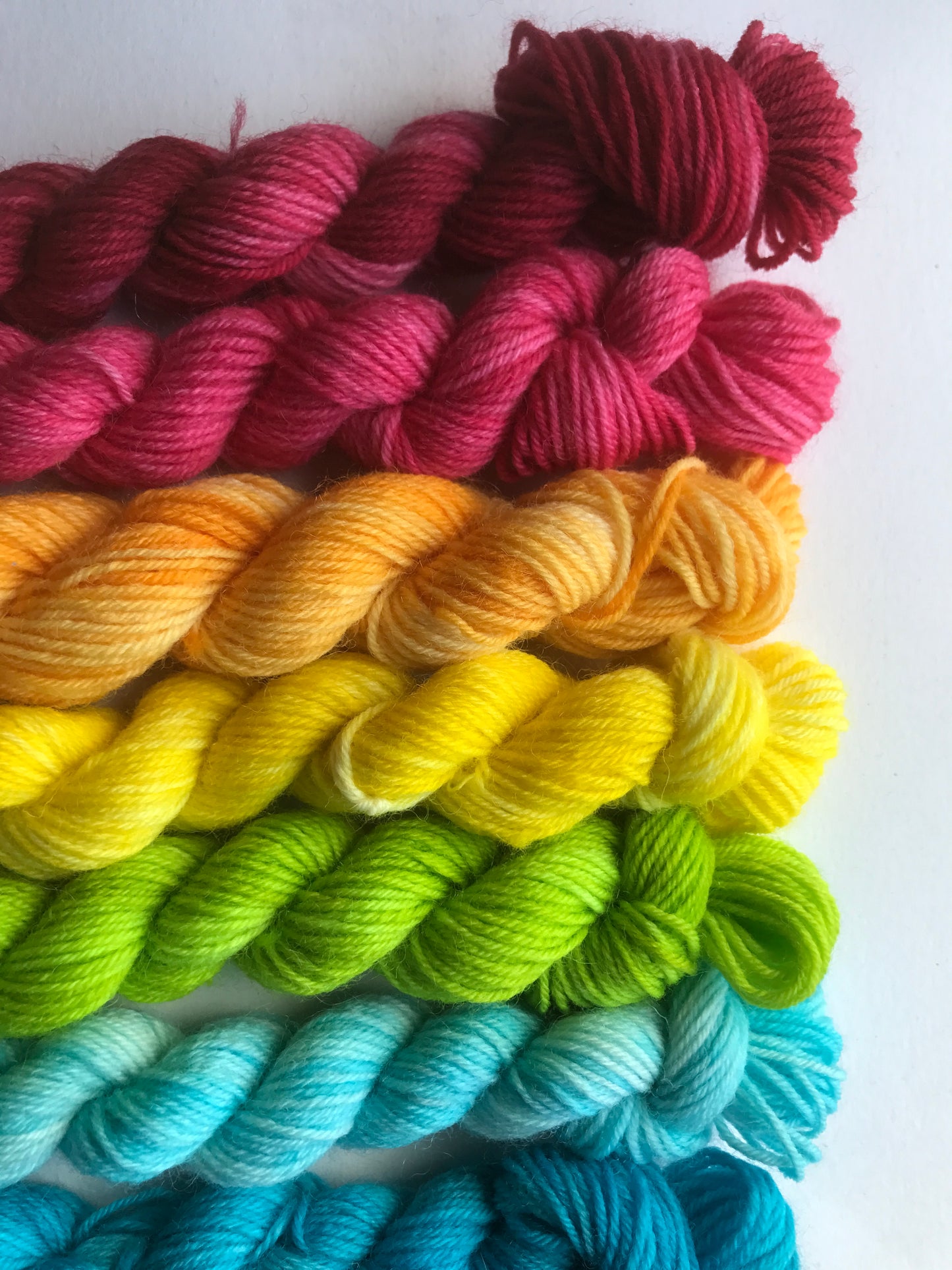 Summer brights rainbow bundle - Dyed to order