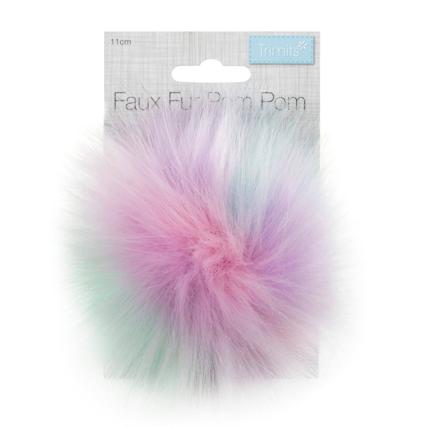Faux fur pom pops