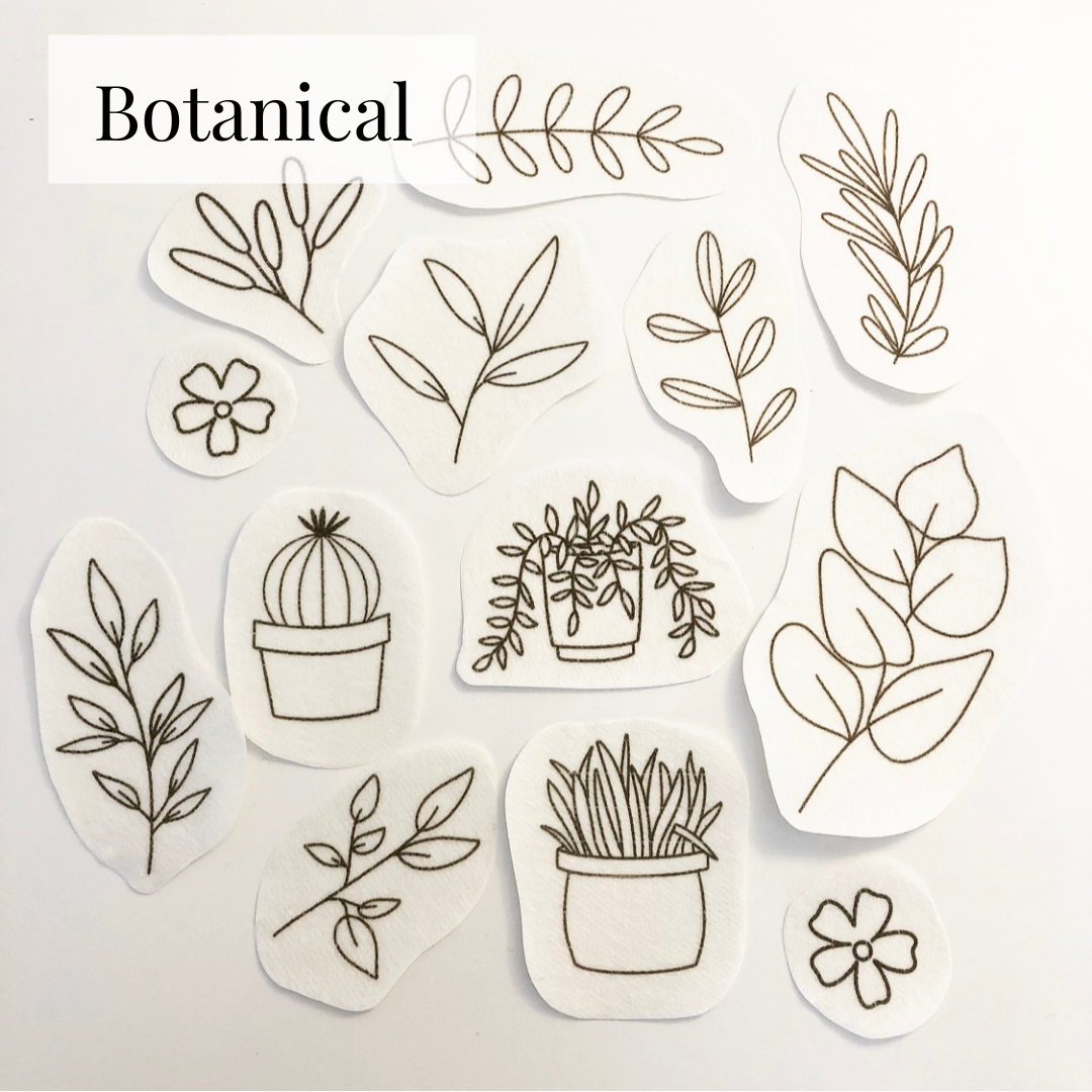 Stick and Stitch Embroidery Patterns - Botanical