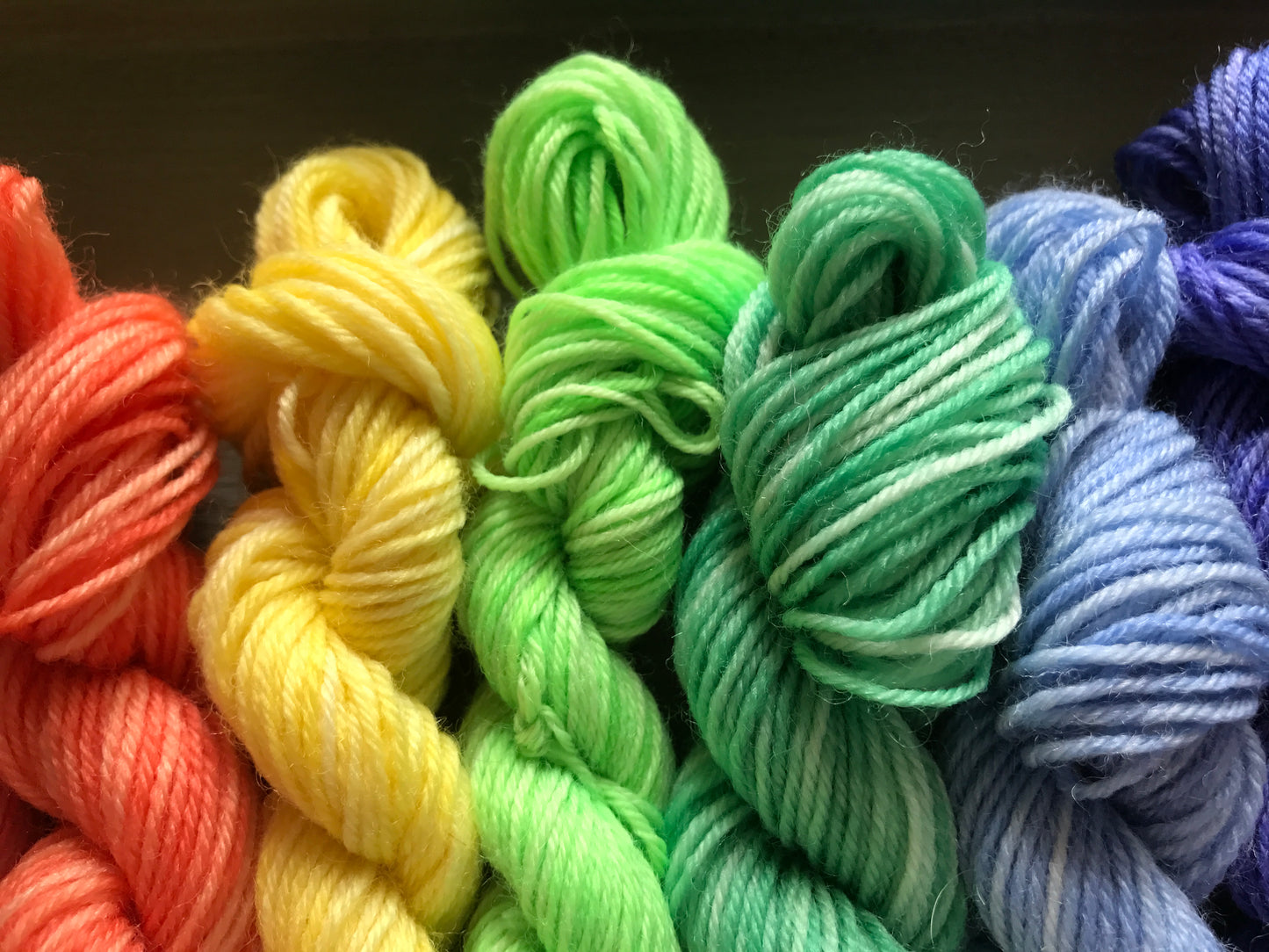 Garden flowers rainbow mini set - dyed to order image 3